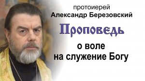 Проповедь о воле на служение Богу (2023.02.06). Протоиерей Александр Березовский