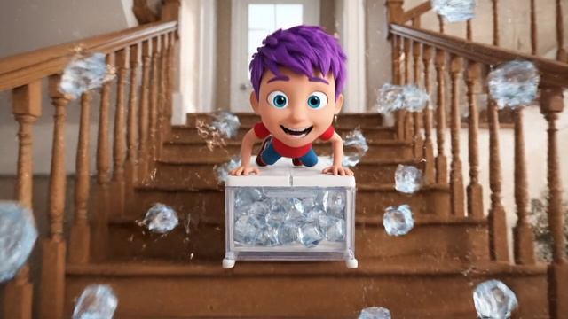 ⛷️ Олимпиада в подъезде: Зигги открывает сезон! ❄️🏠