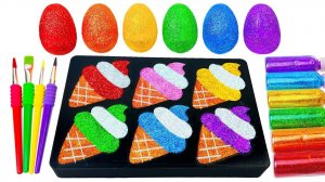 ИГРАЕМ В СЛАЙМЫ ЗАЛИВАЕМ В ФОРМЫ МОРОЖЕНОГО АСМР ВИДЕО ДЛЯ ДЕТЕЙ ДЕТСКИЙ КАНАЛ ИГРАЛКИ-ЗАЛИПАЛКИ