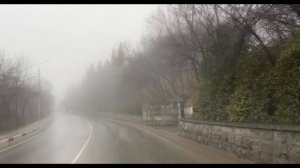 Ялта. От ул.Володарского вверх, на Сеченова, Коммунаров ул.  25.01.2026. Крым. Crimea. Yalta.