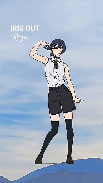 Танец Резе из фильма Reze Dance IRIS OUT KENSHI YONEZU dance chainsawman