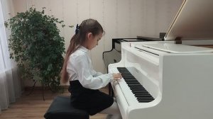 М. Музафаров. Татарская народная мелодия. Л. Шитте. Этюд. Исп. Хафизова Дина, 1-й год обучения