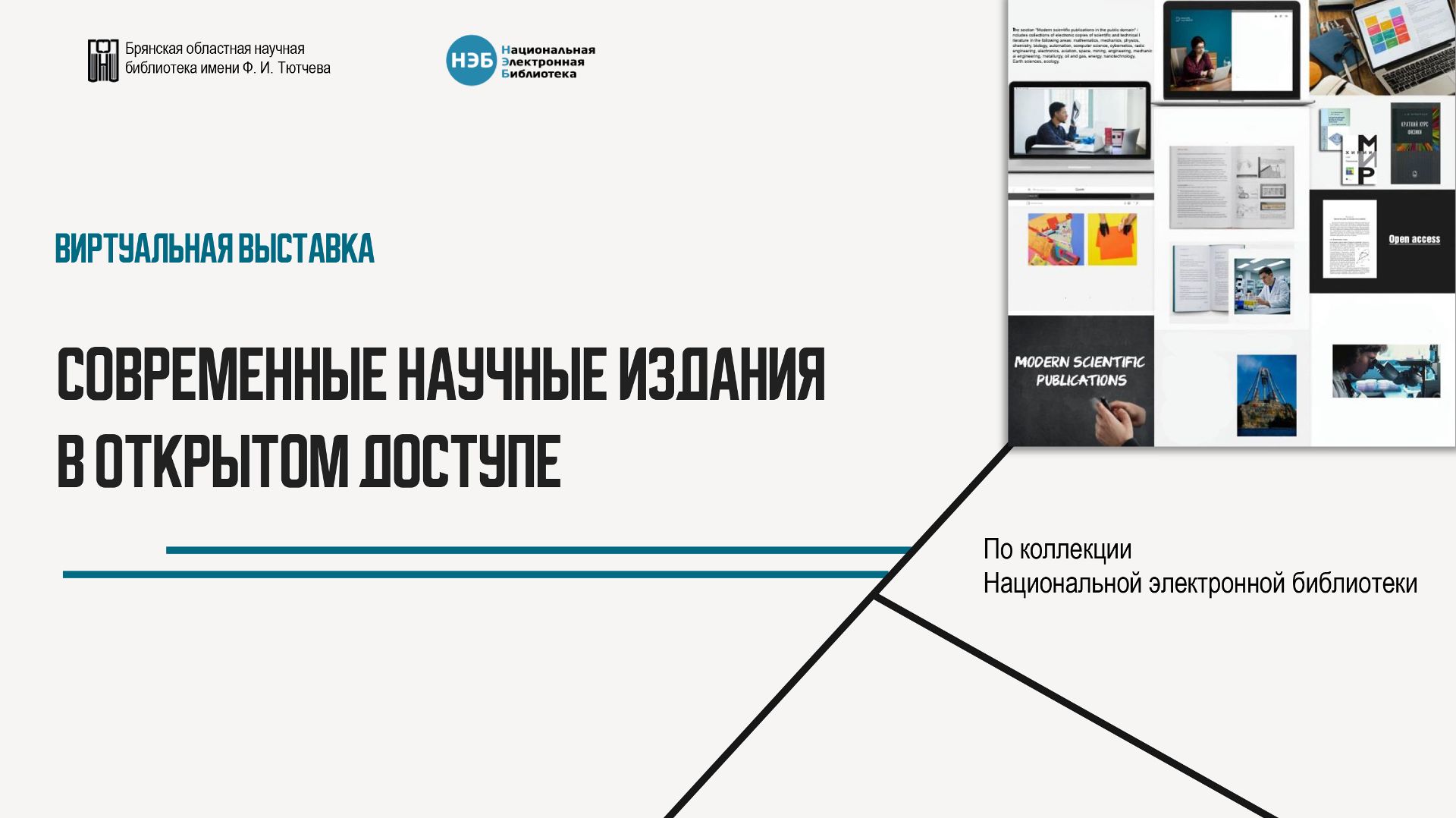 Виртуальная выставка из фондов НЭБ Современные научные издания