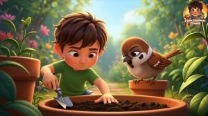 1 серия. Маленький садовник и храбрый воробей