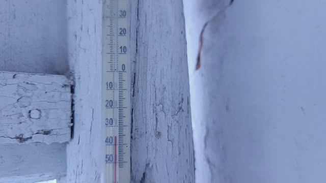 МОРОЗ ПОБИЛ РЕКОРД ТЕМПЕРАТУРЫ В ДЕРЕВНЕ