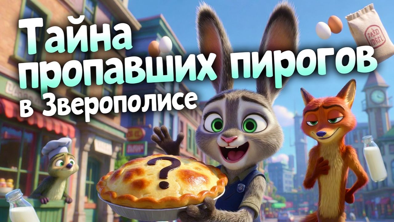Тайна Пропавших Пирогов: Новое Приключение Джуди Хоппс в Зверополисе! Тайна Пропавших Пирогов: Новое Приключение Джуди Хоппс в Зверополисе!