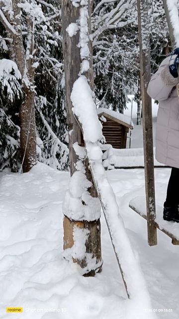 Деревенская качель