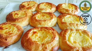 Пышные кето Ватрушки без глютена с творогом на миндальной муке!