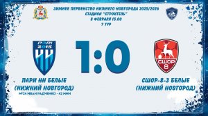 Пари НН Белые (Нижний Новгород) - СШОР-8-3 Белые (Нижний Новгород)