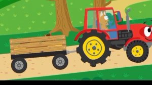 Синий трактор едет дыр-дыр-дыр!