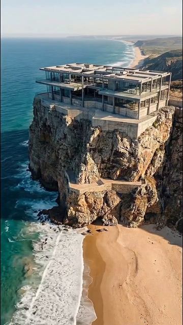 ДИЗАЙН ДОМА В СКАЛЕ НА БЕРЕГУ МОРЯ