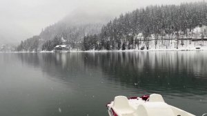 Абхазия, озеро Рица сегодня (8 февраля, ЗИМА-2026)