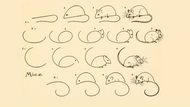 Как нарисовать мышку? смотреть онлайн