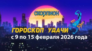 Гороскоп удачи с 9 по 15 февраля 2026 года. Скорпион