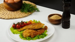 Классический шницель в панировке