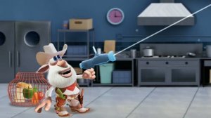 Буба ловит еду.Буба повар.Буба