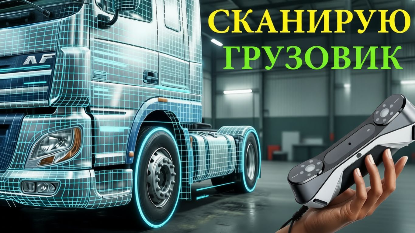 3d сканер как бизнес. Сканирую грузовик!