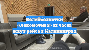 Волейболистки «Локомотива» 12 часов ждут рейса в Калининград