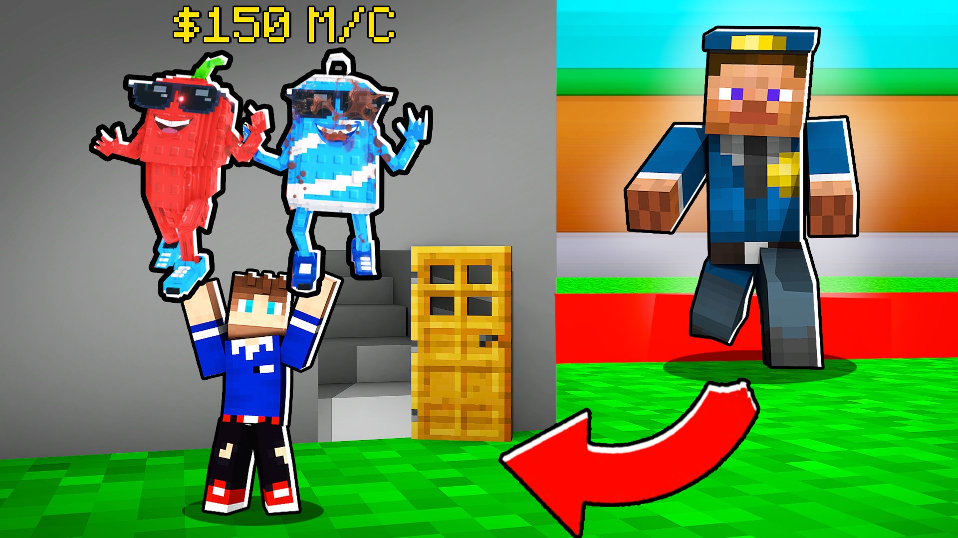 УМЕНЬШИЛСЯ И ЗАТРОЛЛИЛ ДРУГА В УКРАДИ БРЕЙНРОТА В МАЙНКРАФТ смотреть онлайн