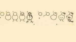 Как нарисовать цыплёнка?