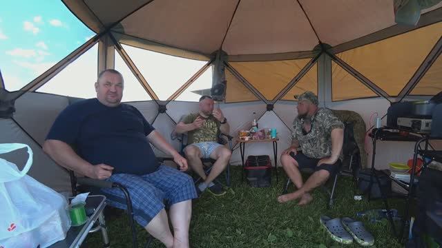 ЖИВЁМ В ШАТРЕ В ОЖИДАНИЕ ПОКЛЁВКИ! ПЕРВАЯ РЫБАЛКА НА КАРПА, В МОЕЙ ЖИЗНИ \ НЕДЕЛЯ ЛЕТНЕГО КАЙФА! смотреть онлайн