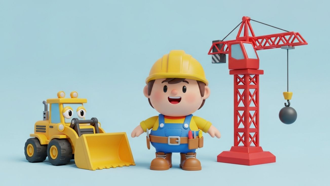 ИГРАЕМ В СТРОЙКУ ПО ДЕТСКИЕ ПЕСНИ ПРО МАШИНКИ смотреть онлайн