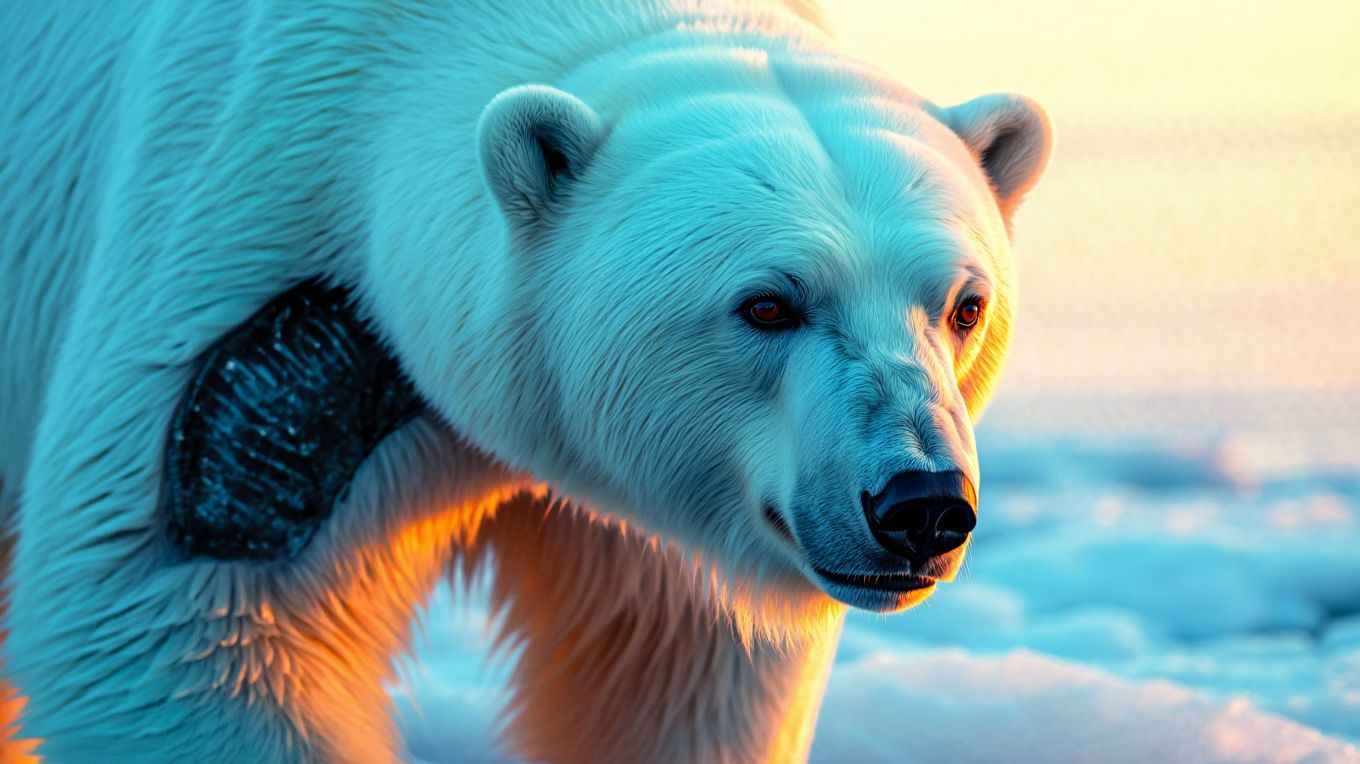Почему у белого медведя черная кожа. смотреть онлайн