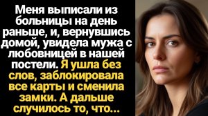 ИСТОРИИ ИЗ ЖИЗНИ/Меня выписали из больницы на день раньше, и вернувшись домой я увидела мужа с любов