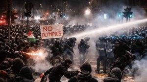 Погромы на улицах Милана: повсюду столкновения с полицией, протестующих разгоняют водометами