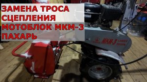ЗАМЕНА ТРОСА СЦЕПЛЕНИЯ МОТОБЛОК МКМ-3 ПАХАРЬ