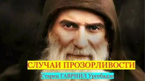 Преподобный ГАВРИИЛ Ургебадзе. СЛУЧАИ ПРОЗОРЛИВОСТИ