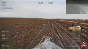 Оператор FPV, с подсказки мирного жителя , уничтожил экскаватор ВСУ.