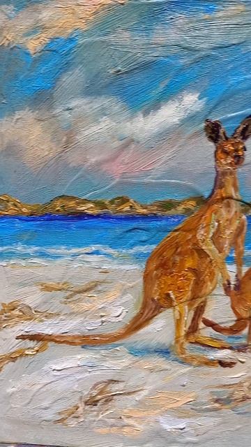 #австралия #живопись #макаровамаргарита #кенгуру #австралия #живопись #макаровамаргарита #кенгуру