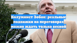 Колумнист Зобов: реальные подвижки на переговорах можно ждать только весной