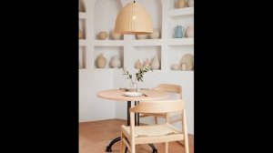 Круглый обеденный стол 80 см «белый дуб werzalit» с чугунной ножкой для кухни.