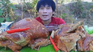 #MUKBANG Кура гриль с соусом, лапша , овощи и зелень! ASMR МУКБАНГ ОБЖОР ЕДА