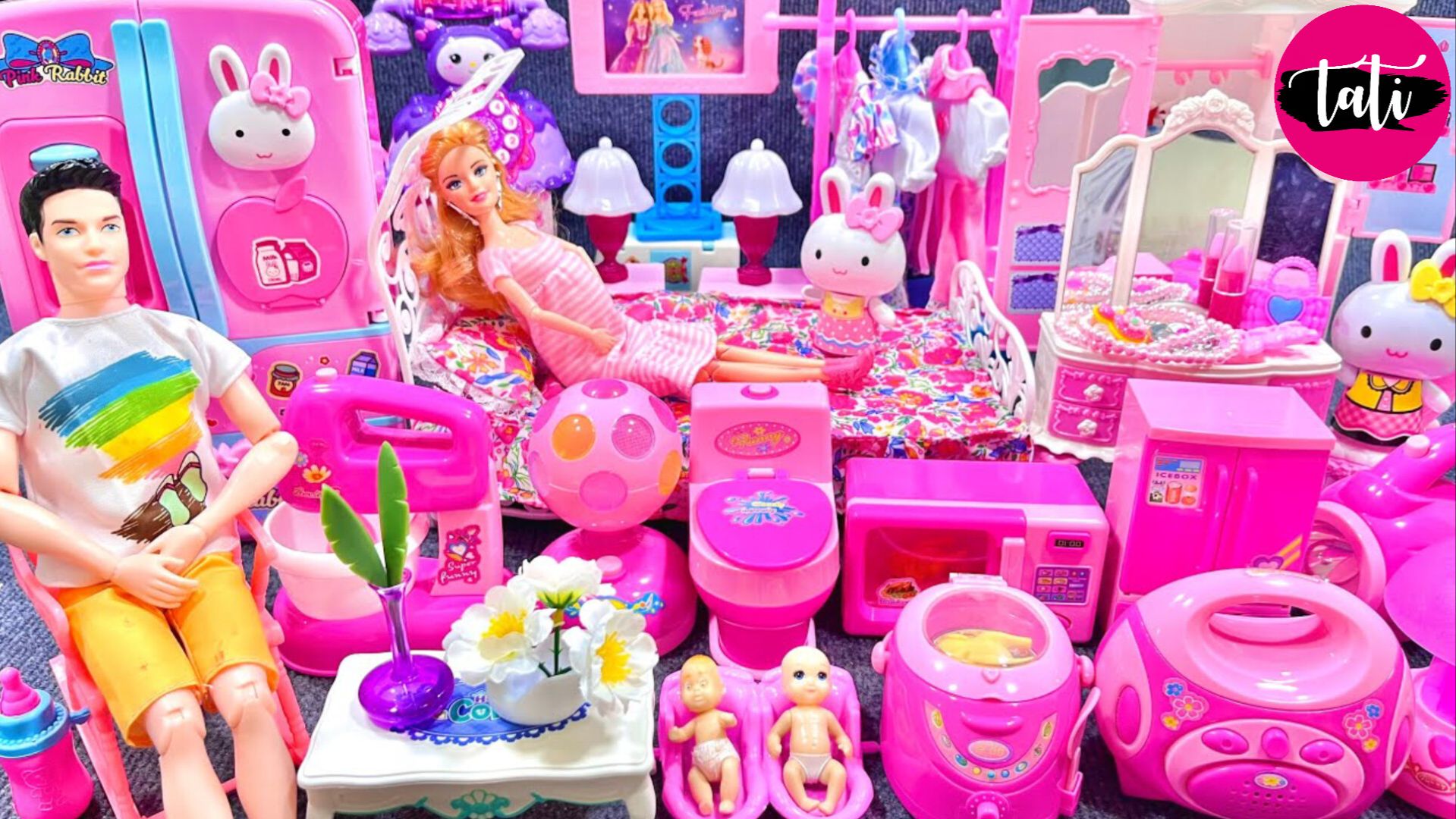 Кукла Барби. Залипательное видео для детей. Распаковка. Игрушки, куклы, машинки. ASMR АСМР смотреть онлайн