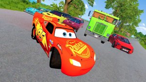 МУЛЬТИКИ ПРО МАШИНКИ МАКВИН: гонка по горной трассе — вихрь кувырков и смеха!