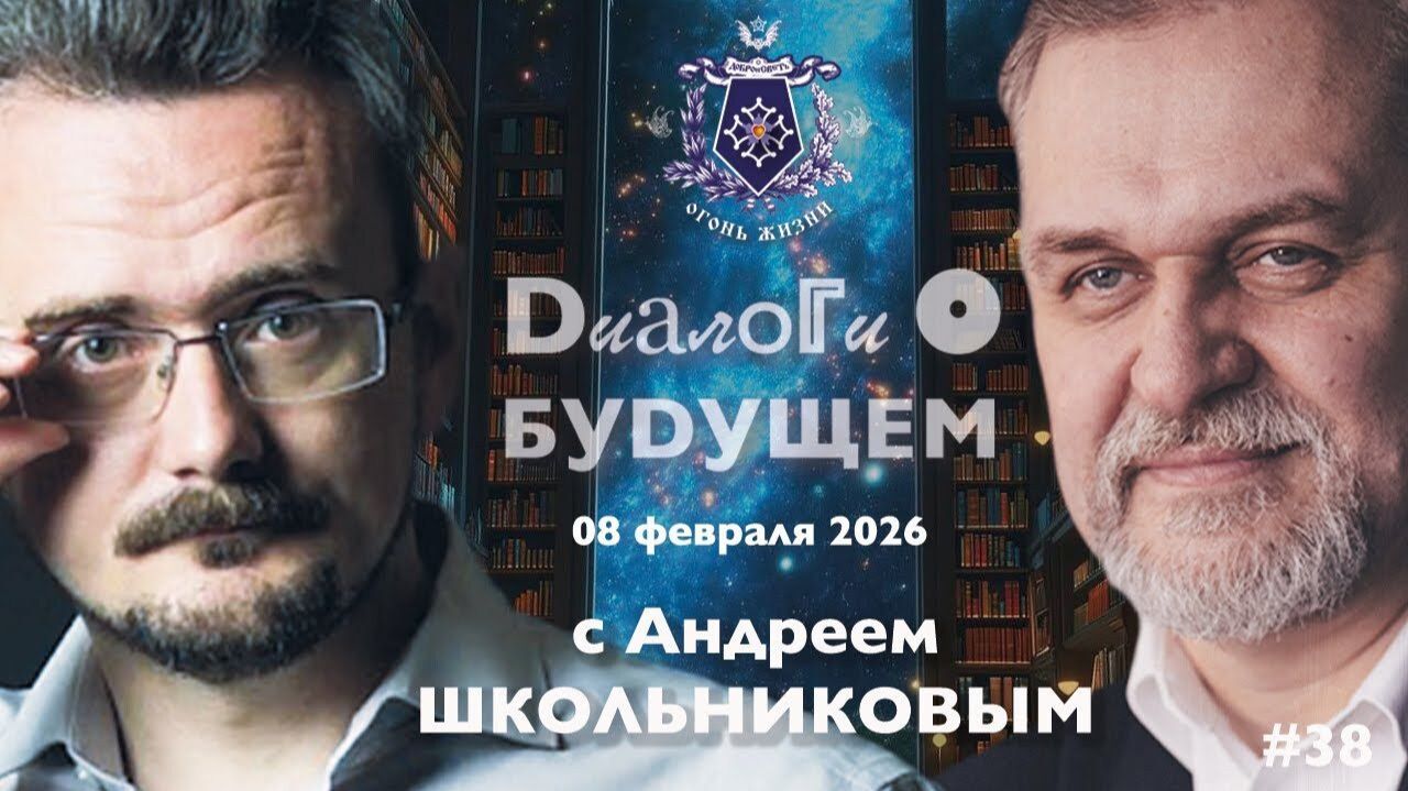 Диалоги о БУДУЩЕМ с Андреем ШКОЛЬНИКОВЫМ. 08 февраля 2026. О непростой обстановке в мире и психике смотреть онлайн