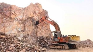Massive Excavator Destroys Huge Mountain Rocks _ Heavy Equipment Extreme Operator Skills!