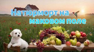 Натюрморт на маковом поле. Процессы, распаковка.