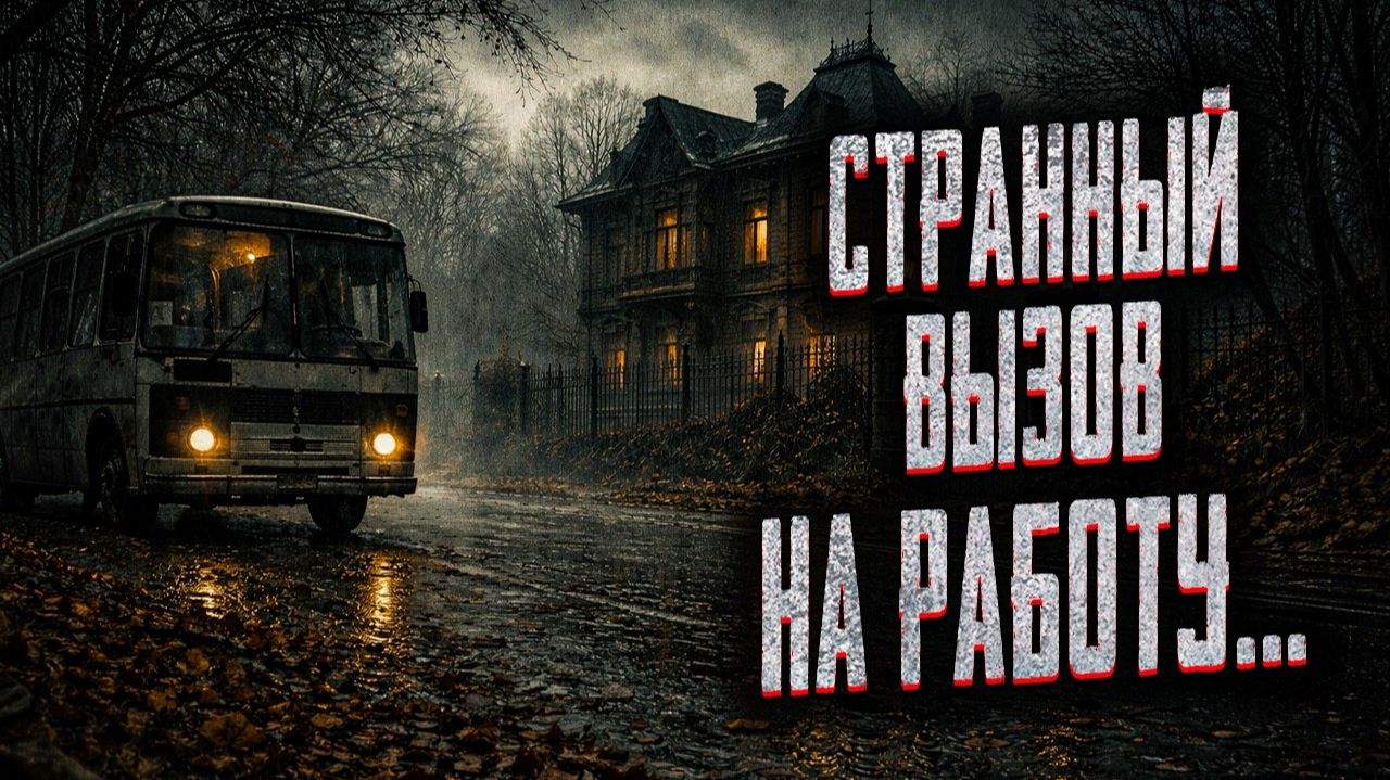 Странный вызов на работу. Страшные истории на ночь. Мистика. Страшилки на ночь. смотреть онлайн
