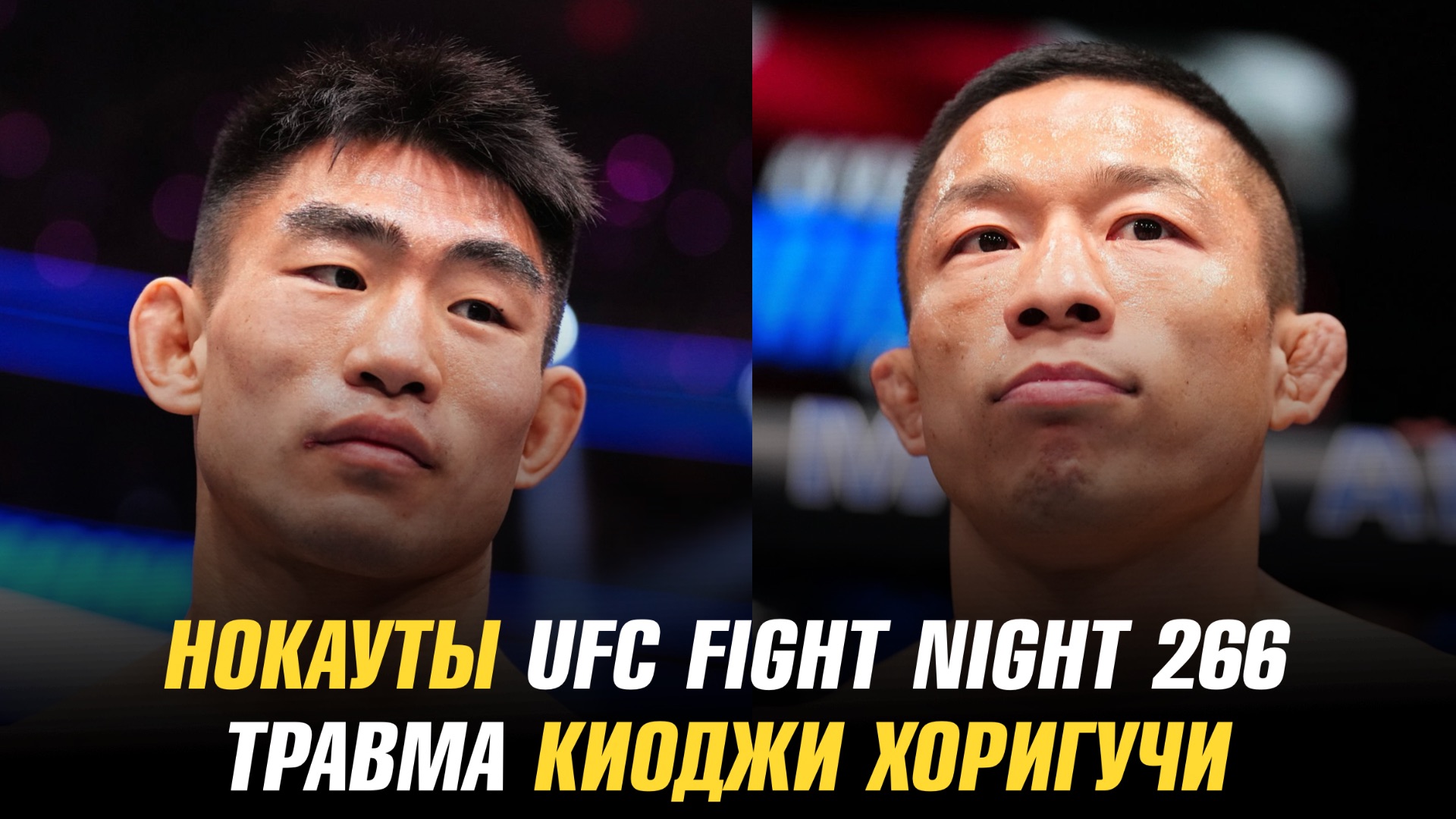 Нокауты UFC Fight Night 266 / Травма Киоджи Хоригучи / Сонг Ядонг бросил вызов смотреть онлайн