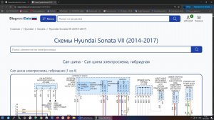 Схемы Hyundai Sonata VII (2014-2017)