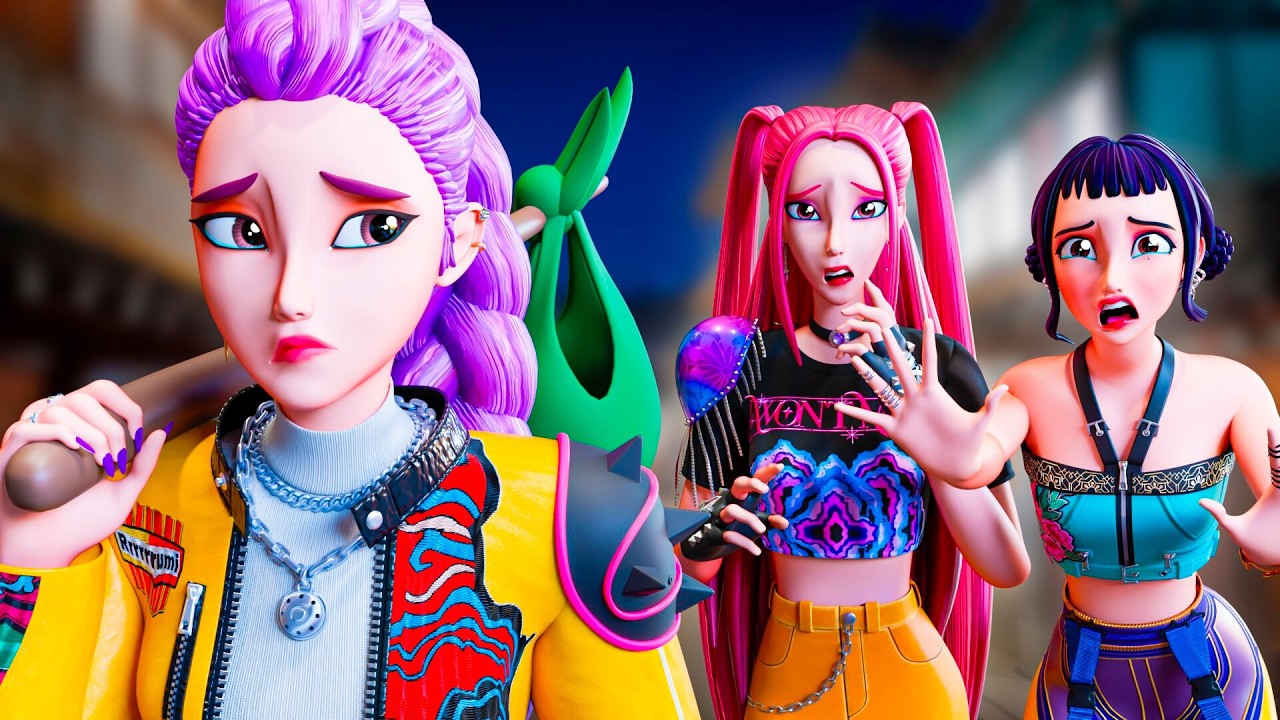 Мультики. Руми убегает от всех. К-Рор охотницы на демонов анимация. Детям смотреть онлайн