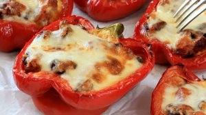 ФАРШИРОВАННЫЕ ПЕРЦЫ ПО-НОВОМУ! Очень вкусный и простой рецепт фаршированного перца в духовке