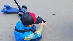 Ящерица в городе!!