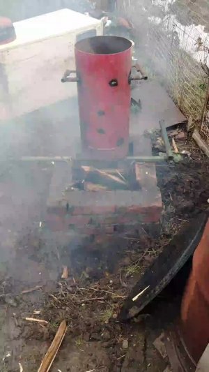 обжиг коптильни.