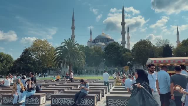 Прогулка по Стамбулу, Турция | Городской шум для спорта, медитаций и фона смотреть онлайн