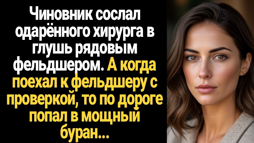 ИСТОРИИ ИЗ ЖИЗНИ/Чиновник сослал одарённого хирурга в глушь рядовым фельдшером смотреть онлайн